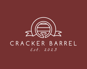 Wine Barrel Banner logo design