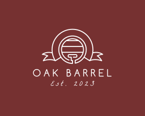 Wine Barrel Banner logo design