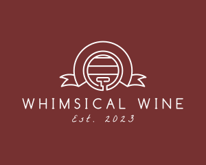 Wine Barrel Banner logo design