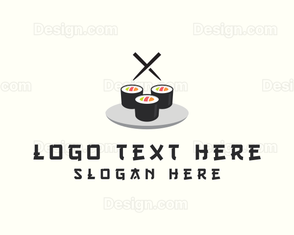 Japanese Sushi Restaurant Logo