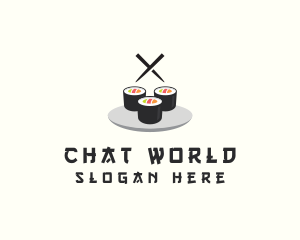 Japanese Sushi Restaurant Logo