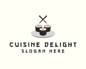 Japanese Sushi Restaurant logo design