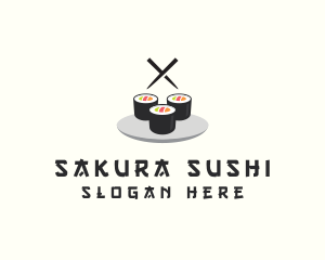 Japanese Sushi Restaurant logo design