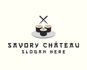 Japanese Sushi Restaurant logo design