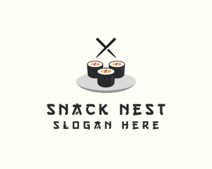 Japanese Sushi Restaurant logo design