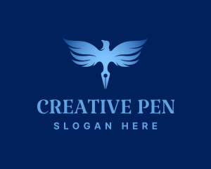 Blue Bird Pen logo design