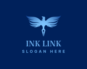 Blue Bird Pen logo design