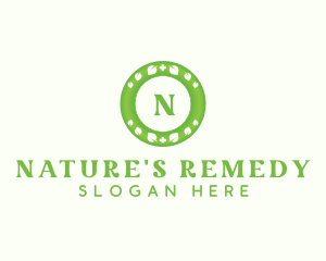 Medical Natural Leaf  logo design