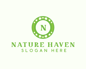 Medical Natural Leaf  logo design