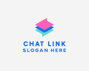 Colorful Chat App  logo design