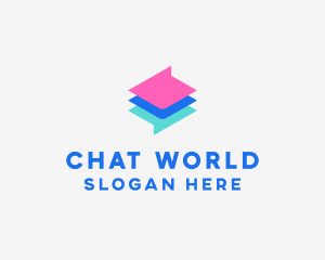 Colorful Chat App  logo design