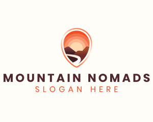 Mountain Hills Location logo design