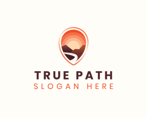 Mountain Hills Location logo design