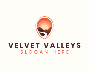 Mountain Hills Location logo design