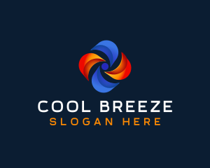 Heating Cooling Fan logo design