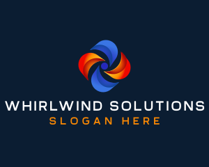 Heating Cooling Fan logo design