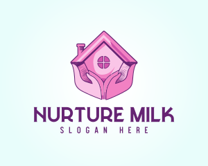 Pink Support Care Home logo design