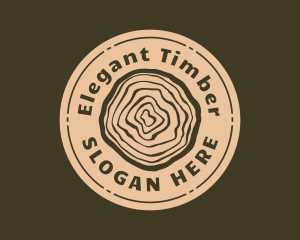 Log Ring Timber Wood logo