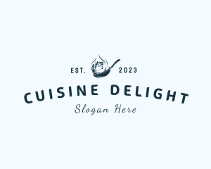 Frying Pan Cooking Restaurant logo design