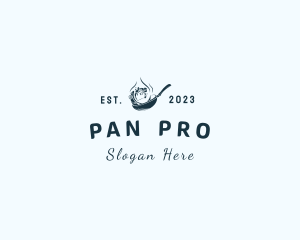 Frying Pan Cooking Restaurant logo design