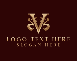 Elegant Fashion Boutique Letter V logo