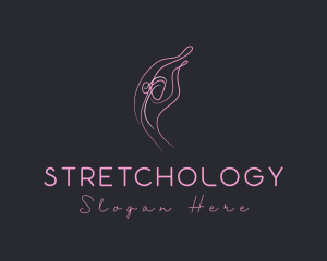 Pink Feminine Stretching logo