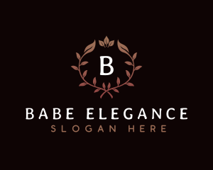 Elegant Wreath Plants logo design