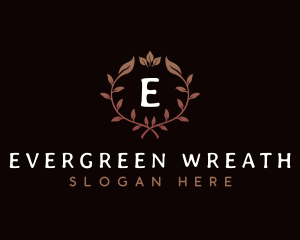 Elegant Wreath Plants logo design