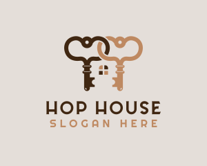 Elegant Key House logo design