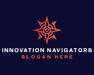 Target Compass Navigation logo design