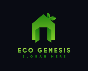 Gradient Eco Greenhouse logo design