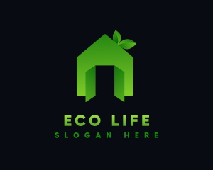 Gradient Eco Greenhouse logo design