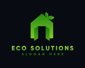 Gradient Eco Greenhouse logo design