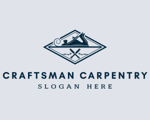 Hand Planer Carpenter Tools logo design