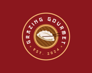 Asian Gyoza Dumpling logo design