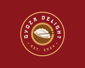 Asian Gyoza Dumpling logo design