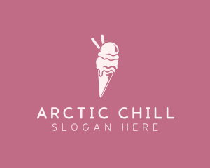 Ice Cream Gelato Dessert logo design