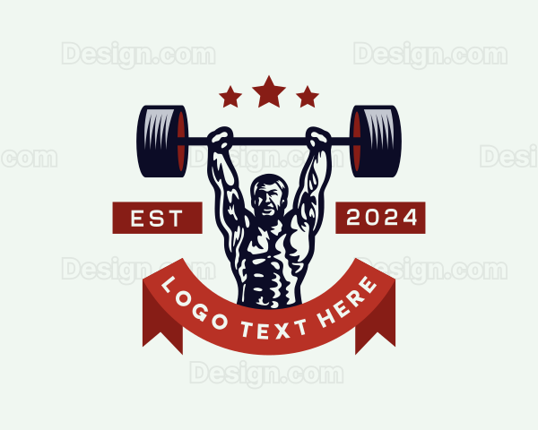 Strong Man Powerlifting Logo