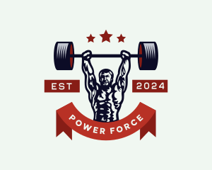 Strong Man Powerlifting logo design