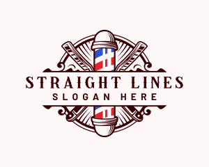 Barbershop Haircut Groomer logo design