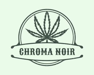 Organic Marijuana Leaf logo design