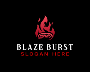 Steak Bbq Grill logo design