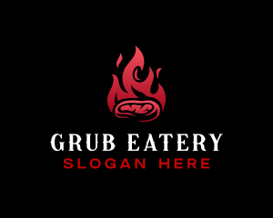 Steak Bbq Grill logo design