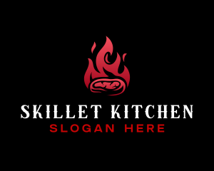 Steak Bbq Grill logo design