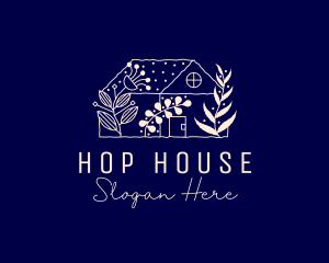 Floral Gardening House logo design