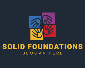 Community Hands Foundation logo design