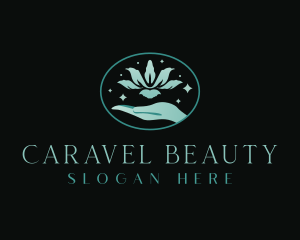  Hand Flower Beauty logo design