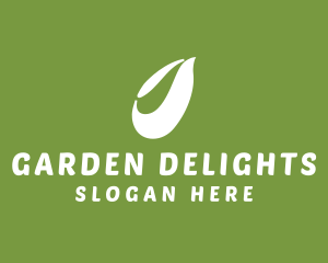 Organic Leaf Gardener logo design