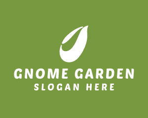 Organic Leaf Gardener logo design