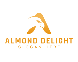 Falcon Bird Aviary Letter A logo design